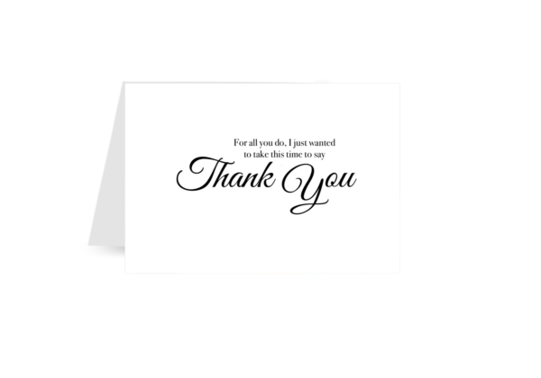 For all you do... Thank You Card - Image 2