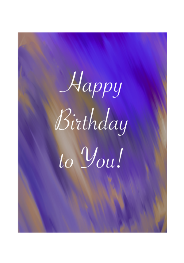 Happy Birthday to You! (streak design) Card - Image 6