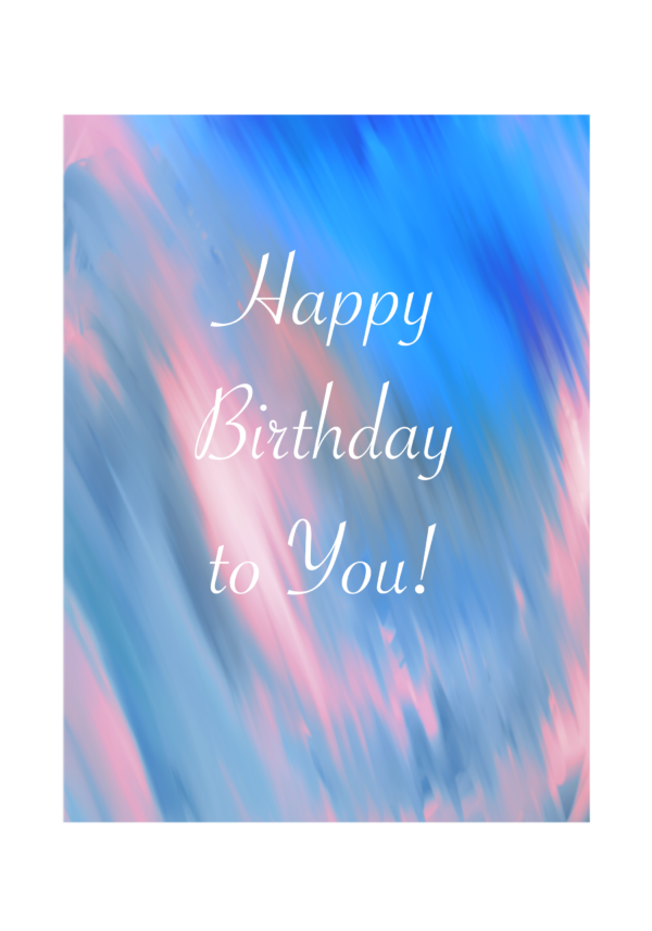 Happy Birthday to You! (streak design) Card - Image 5