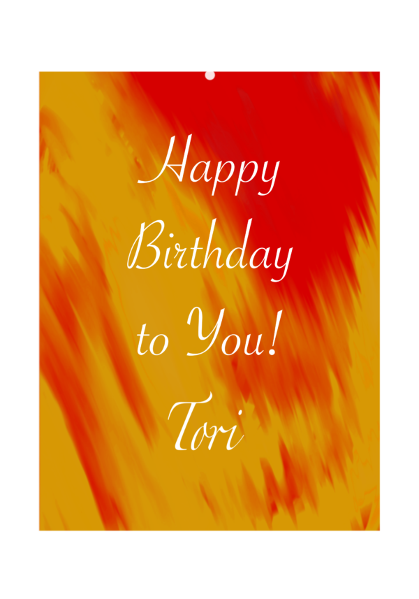 Happy Birthday to You! (streak design) Card - Image 8