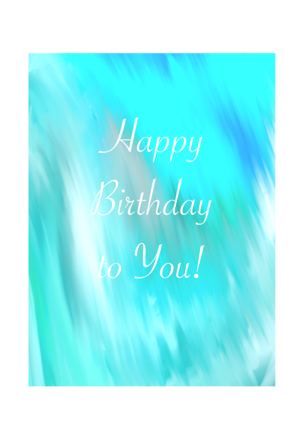 Happy Birthday to You! (streak design) Card - Image 4