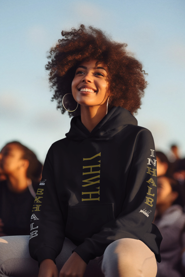 YHWH Inhale Exhale Sleeved Hoodie - Image 3