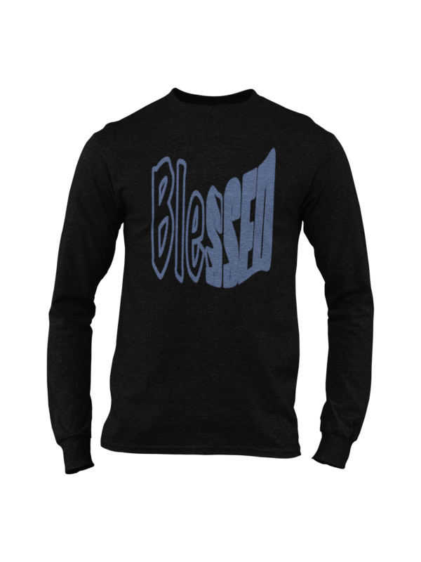 Blessed Color Blocked Long Sleeve T Shirt - Image 4