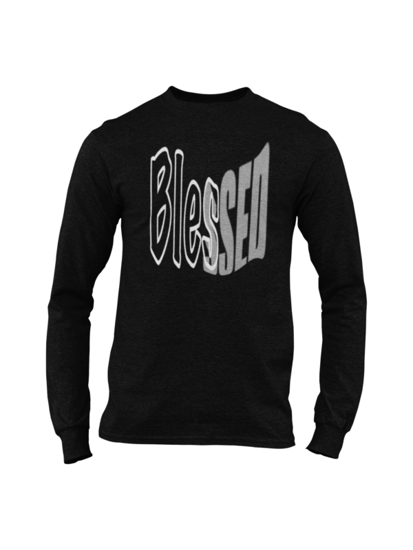 Blessed Color Blocked Long Sleeve T Shirt - Image 5