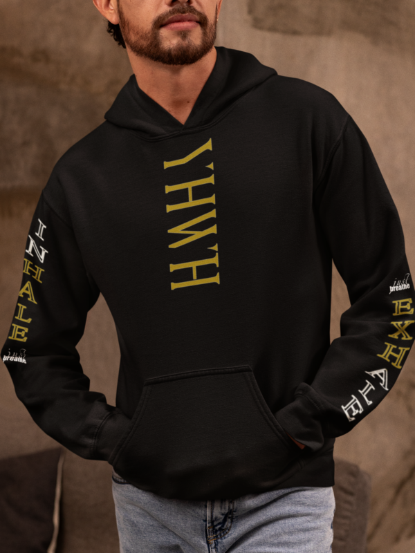 YHWH Inhale Exhale Sleeved Hoodie - Image 2