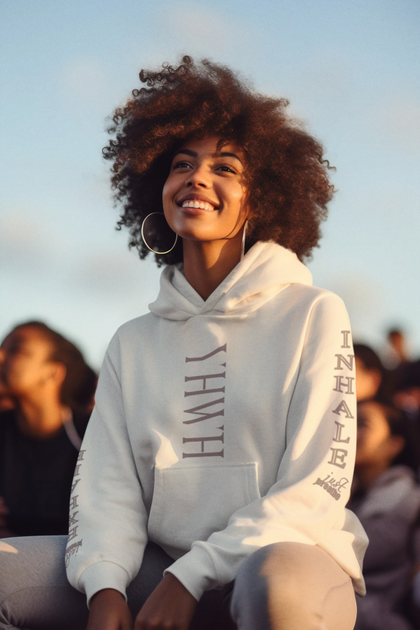 YHWH Inhale Exhale Sleeved Hoodie - Image 6