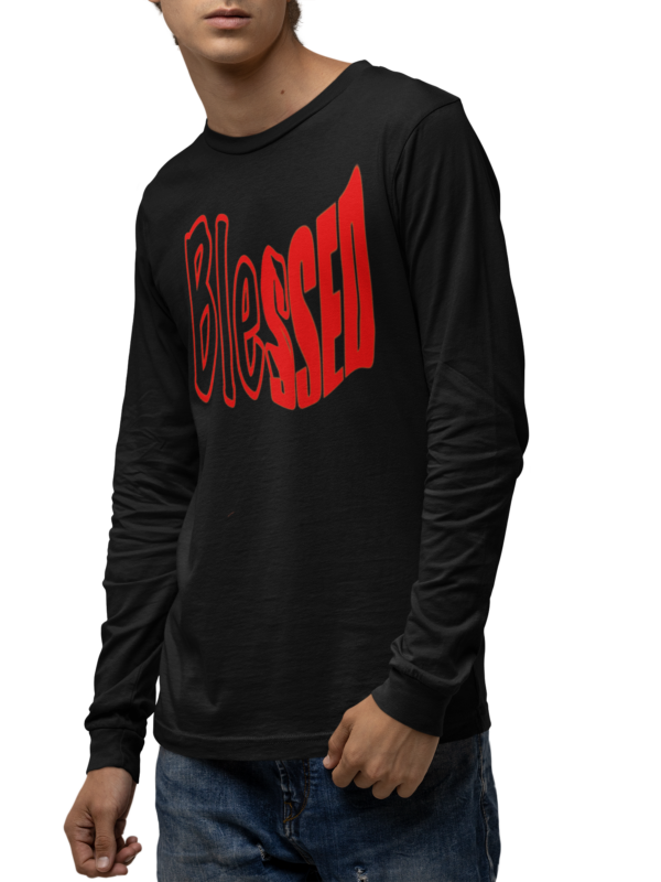 Blessed Color Blocked Long Sleeve T Shirt - Image 3